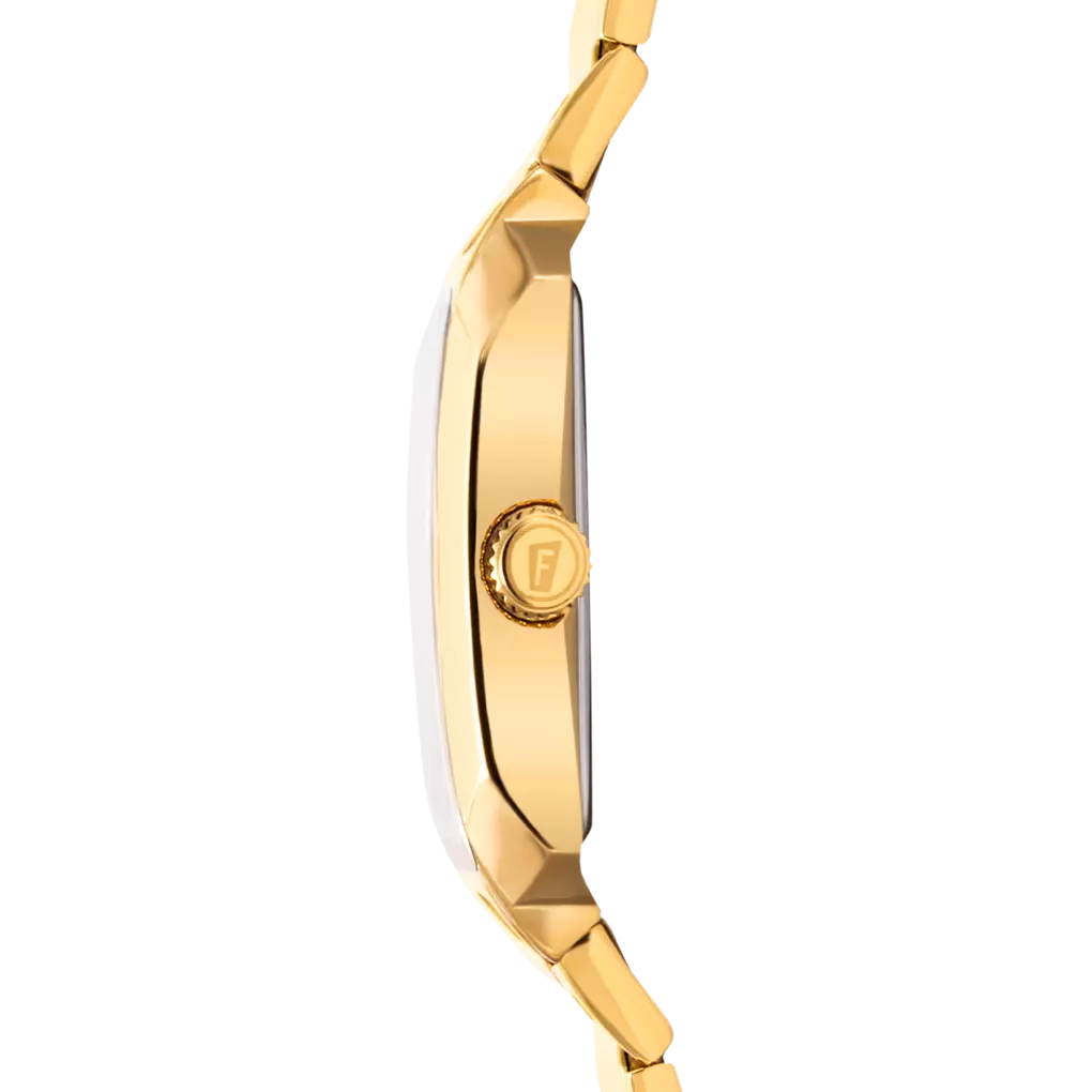 Orologio Uomo Festina Rettangolare Bianco Oro