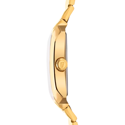 Orologio Uomo Festina Rettangolare Bianco Oro