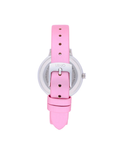 Orologio Liu Jo Donna Shine Silver Cinturino Pelle Rosa