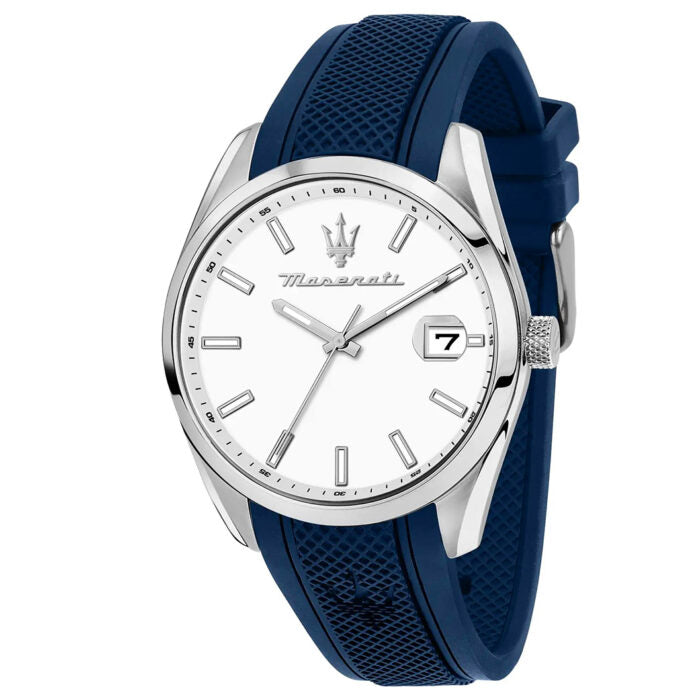 Orologio Uomo Maserati Attrazione Gomma Blu