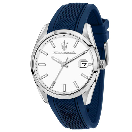 Orologio Uomo Maserati Attrazione Gomma Blu