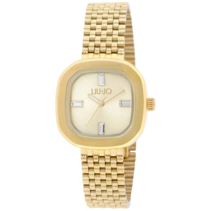 Orologio Liu Jo Donna Elison Gold al quarzo quadrante con cristalli bianchi